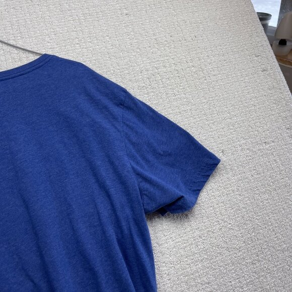 Hurley Skate Graphic T Shirt Men XXL Tie Dye Blue Baggy Fit Y2K Loose Blue Read - Picture 16 of 16